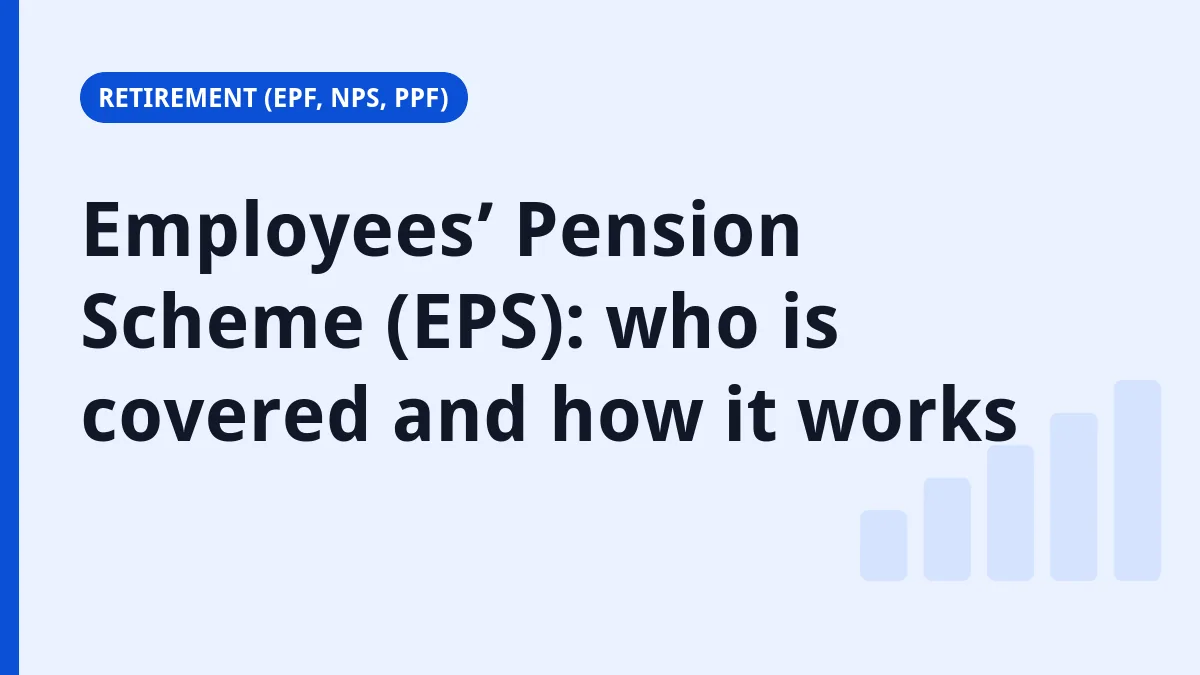 Finance.net.in title card: Employees’ Pension Scheme (EPS): who is covered and how it works