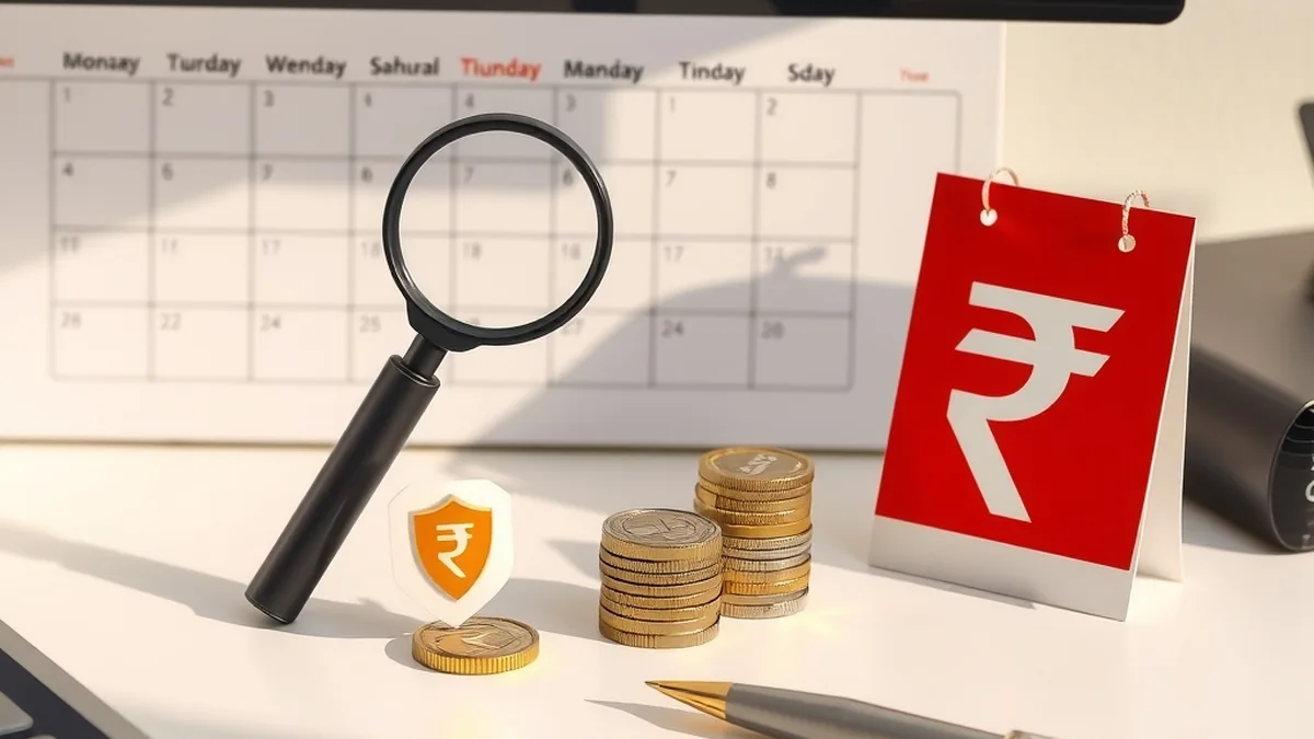 Desk with shield symbol, pen and coins representing insurance regulation feedback
